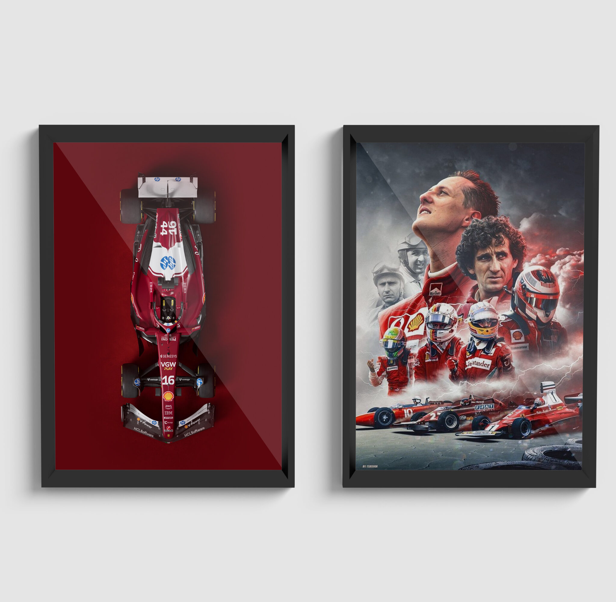 2 Tableaux F1 ferari