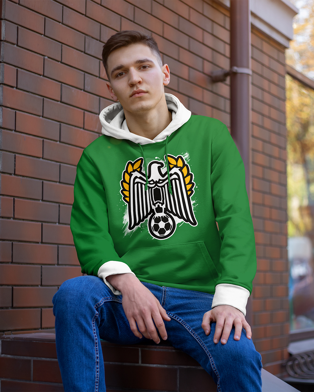 hoodie raja vert